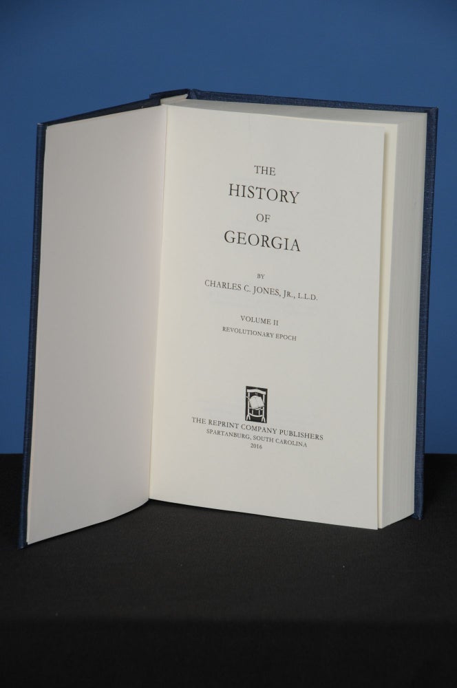 Item #150 THE HISTORY OF GEORGIA, Vol. II. Charles Colcock Jr Jones.