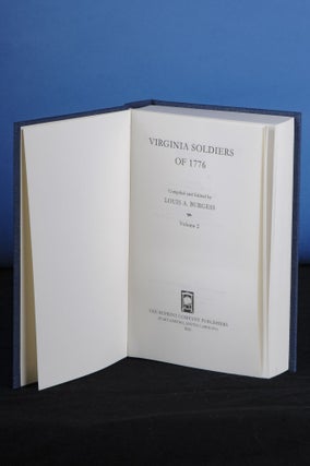 Item #182 VIRGINIA SOLDIERS OF 1776, Vol. II. Louis A. Burgess, ed